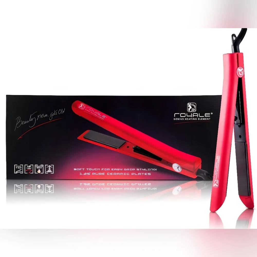 NIB-Platinum Genius Heating Element Flat Iron/Cool Tip Technology